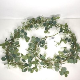 Green Eucalyptus And Gyp Garland 190cm