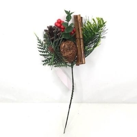 Cone Berry Twig Pick 20cm