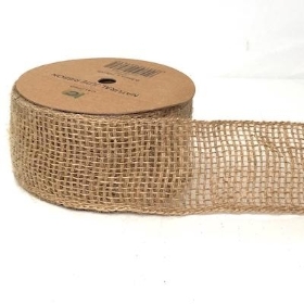 Natural Jute Ribbon 63mm