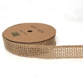 Natural Jute Ribbon 25mm