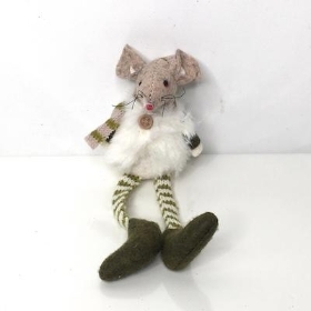Green Dangly Legs Mouse 17cm