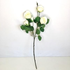 Ivory Garden Spray Rose 57cm