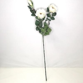 Ivory Spray Rose 74cm