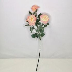 Peach Spray Rose 60cm