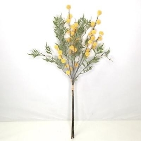 Yellow Frosted Thistle Bundle 67cm
