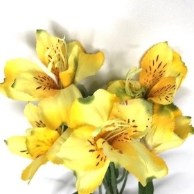 Yellow Alstroemeria 72cm