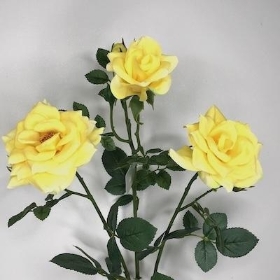 Yellow Spray Rose 60cm