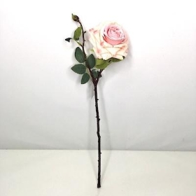 Dusky Pink Rose 42cm