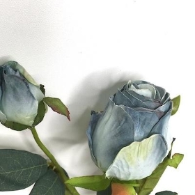 Dusky Blue Rosebud 51cm