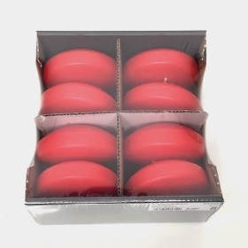 Ruby Red Large Floating Candles x 8