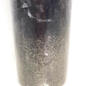 Anthracite Black Levi Candle 14cm