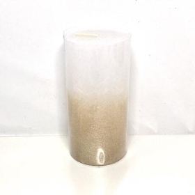 White Levi Candle 14cm