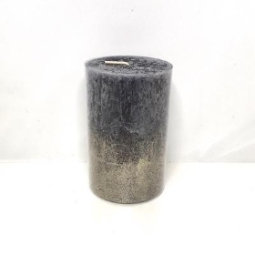 Anthracite Black Levi Candle 11cm