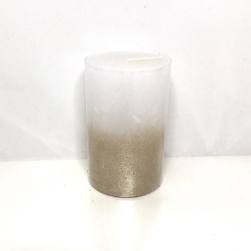 White Levi Candle 11cm