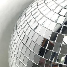 Silver Disco Ball 25cm