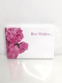 Small Florist Cards Best Wishes Hydrangea