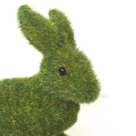 Green Moss Sitting Rabbit 14cm