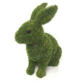 Green Moss Sitting Rabbit 14cm