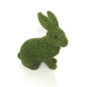 Green Moss Sitting Rabbit 14cm