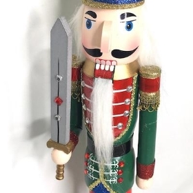 Glitter Sword Nutcracker Figure 60cm