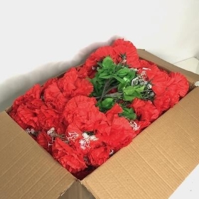 36 x Red Carnation Bush 36cm