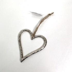Metal Hanging Heart 10cm
