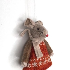 Orange Dangly Legs Mouse 17cm