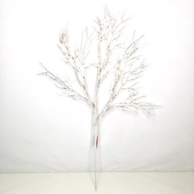White Glitter Twig 55cm