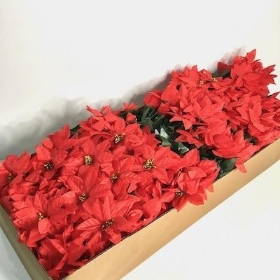 72 x Red Poinsettia Bush 31cm