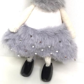Grey Mouse In Clogs 11cm