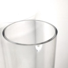 Clear Glass Cylinder Vase 60cm