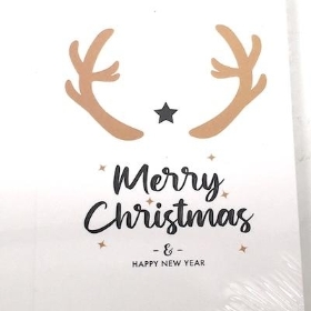 Christmas Antlers Folding Card x 25