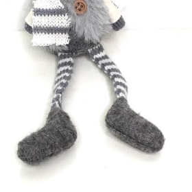 Grey Dangly Legs Mouse 18cm