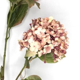 Vintage Pink Viburnum Spray 81cm