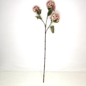 Vintage Pink Viburnum Spray 81cm