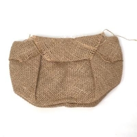 Natural Hessian Bag 13cm