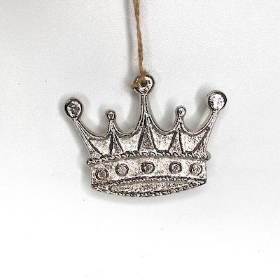 Metal Hanging Crown 8cm