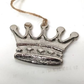 Metal Hanging Crown 9cm