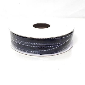 Navy Velvet Ribbon 9mm