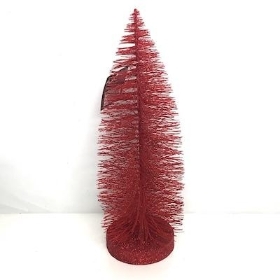 Red Glitter Christmas Tree 30cm