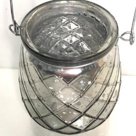 Silver Tealight Holder 10cm