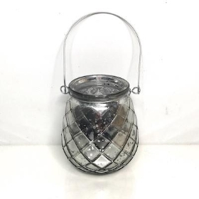 Silver Tealight Holder 10cm