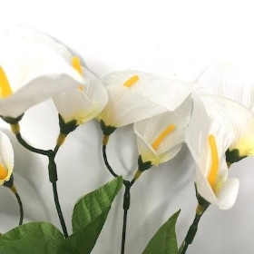 Ivory Calla Lily Bush 34cm