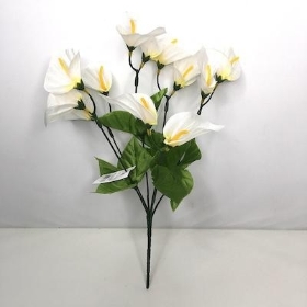 Ivory Calla Lily Bush 34cm