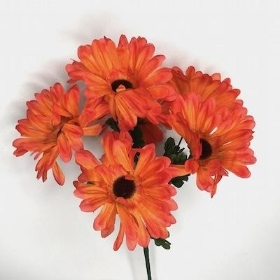 Orange Gerbera Bush 31cm