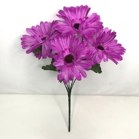 Purple Gerbera Bush 31cm