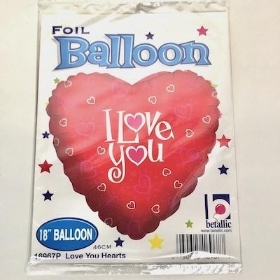 Red Heart I Love You Foil Balloon