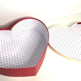Luxury Heart Hat Box Set Of 3 