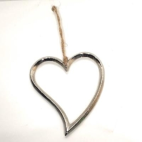 Metal Hanging Heart 12cm