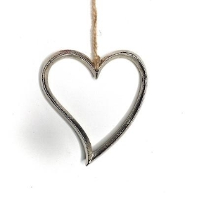 Metal Hanging Heart 12cm
